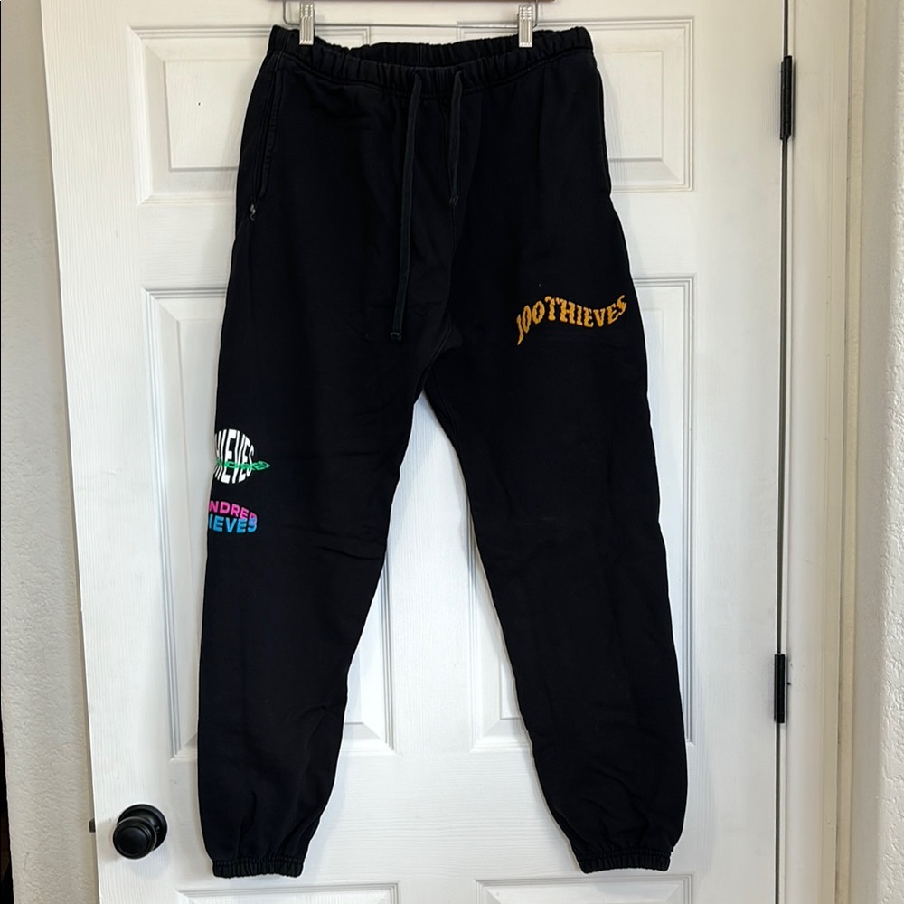Men’s 100 thieves Black Joggers
